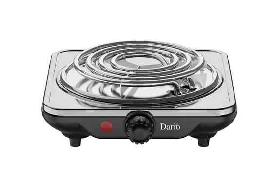 Электроплита Dario DHP151S 1.5 кВт серебристая Київ