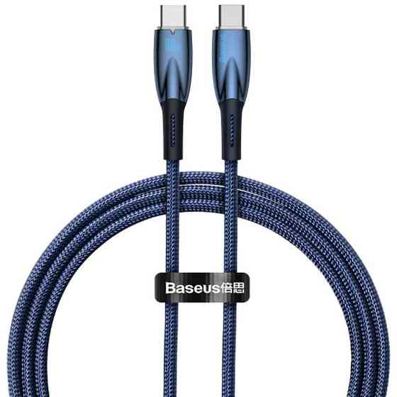 Дата кабель Baseus Glimmer Series Fast Charging Type-C to Type-C 100W 1m (CADH00070) Херсон