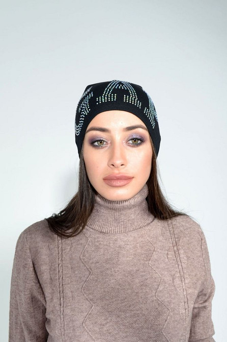 молодіжна шапка зі стразами "ager" Киев - изображение 2