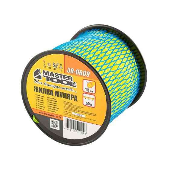 Леска каменщика MASTERTOOL на катушке 1,5 мм 50 м 30-0609 Харків