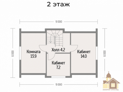 Купити дерев’яний будинок під ключ від виробника — зруб з кругляка з плануванням Одеса - зображення 5