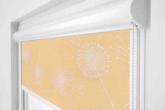 Рулонна штора Rolets Квіти 2-54289-1300 130x170 см закритого типу Персикова Київ