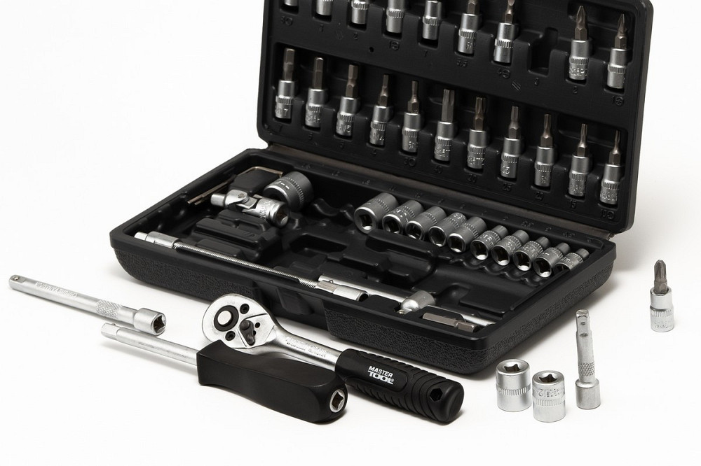 Набор инструментов MASTERTOOL ¼" 46 шт 4-14 мм кейс 78-6046 Харьков - изображение 2
