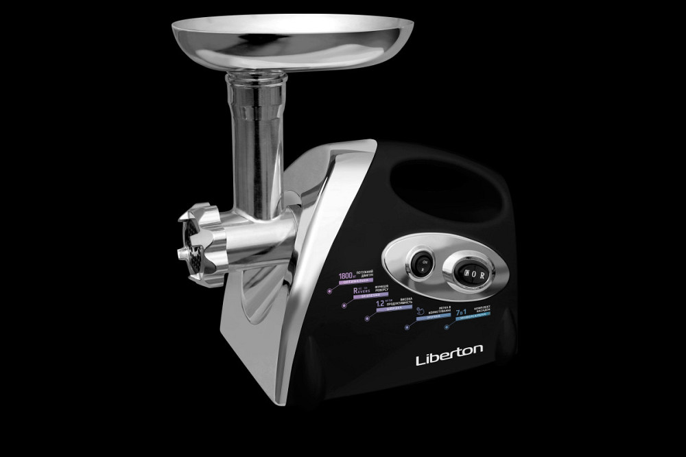 Мясорубка электрическая Liberton LMG-18T02 1800 Вт черная Киев - изображение 1