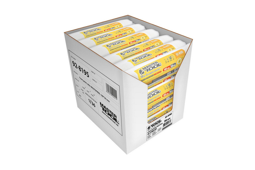 Валик малярный MASTERTOOL Moltopren 50/180 мм Ø 6 мм 92-8195_Р Харьков - изображение 4