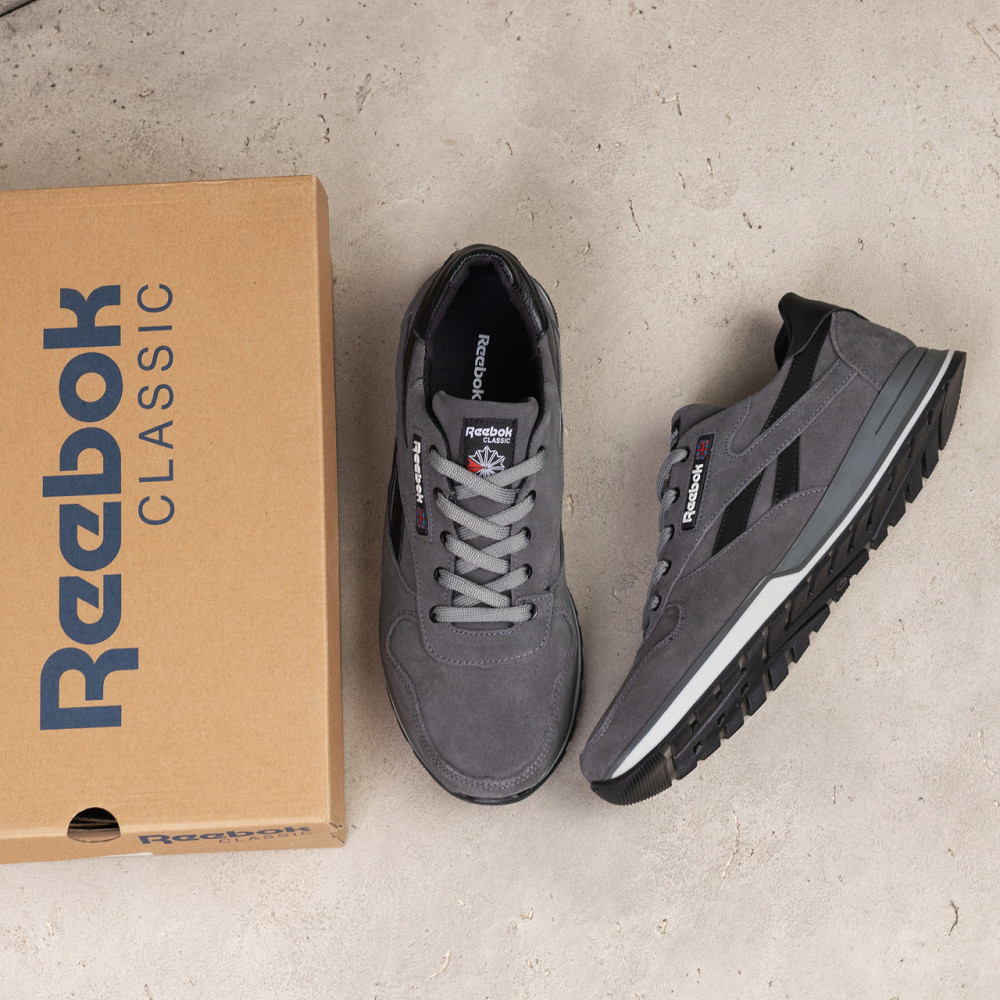 Мужские кожаные кроссовки Anser Grey Киев - изображение 7