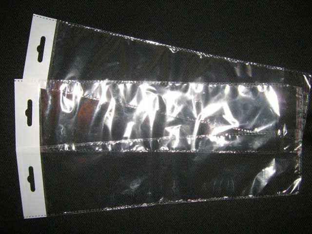 Пакеты для упаковки прозрачные с клейкой лентой и подвесом, 20*23см, 1000шт\пач Харків - зображення 1