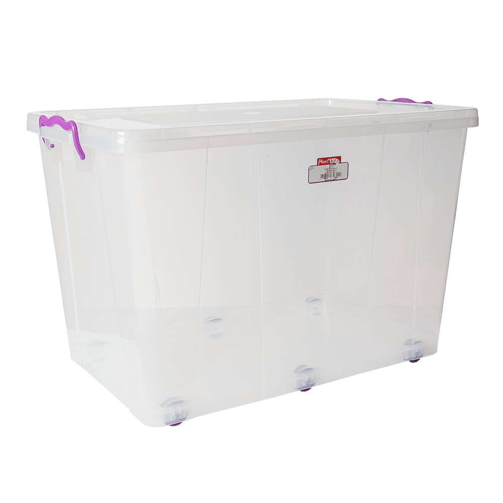 Контейнер на колесах Irak Plastik 60л прозрачный Київ - зображення 1