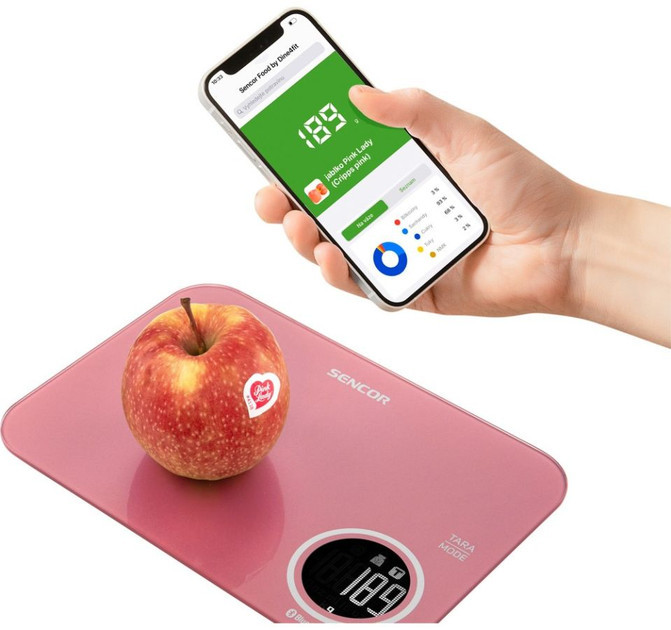 Весы кухонные Sencor SKS7074RD 5 кг красные Київ - зображення 4