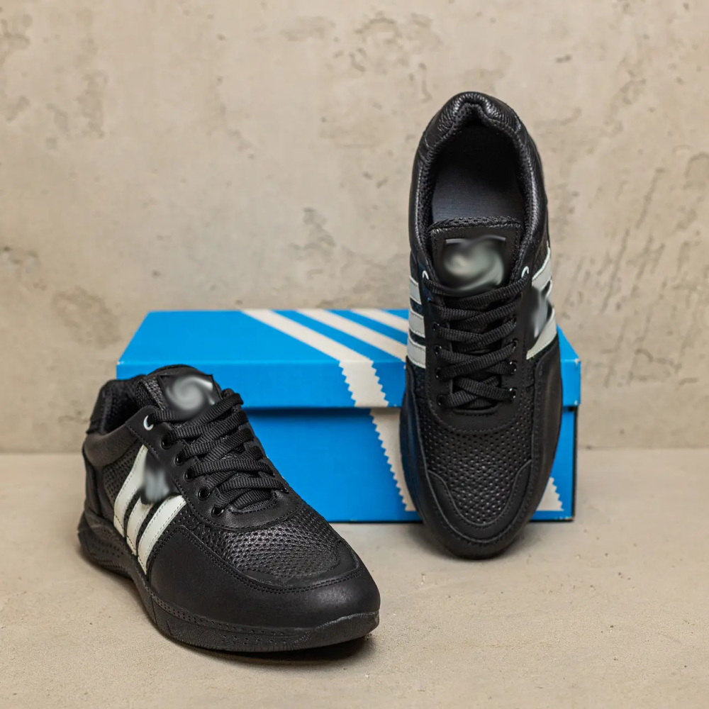 Мужские кожаные летние кроссовки, перфорация Київ - зображення 7