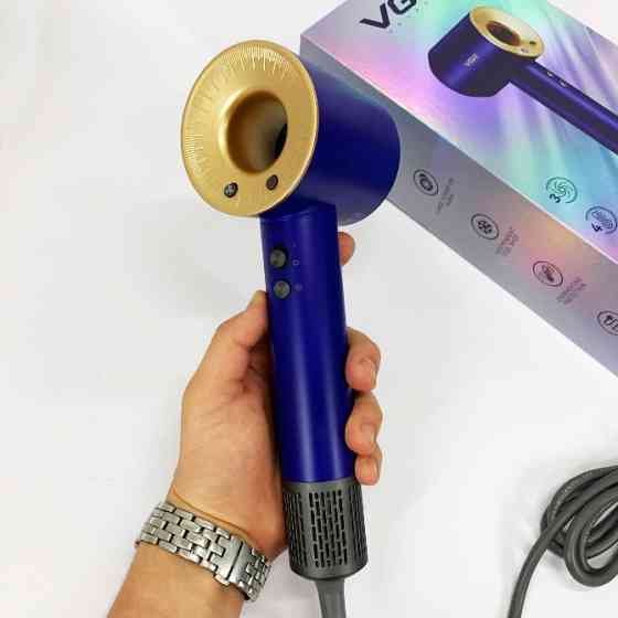 Фен професійний VGR V-445 BLUE, 3 рівні обдування, 4 рівні температури, 1600 Вт Харків