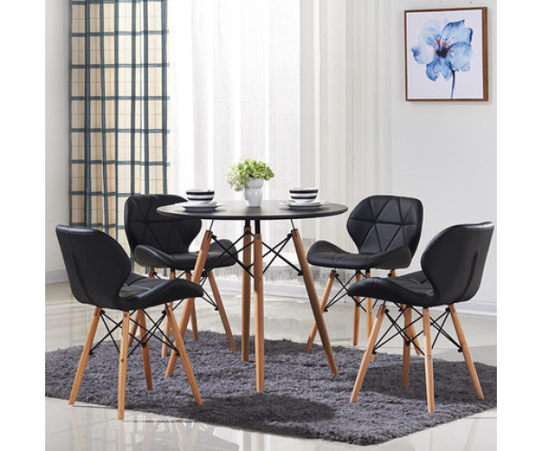 Стілець Стар м'який екошкіра чорна Днепр - изображение 4