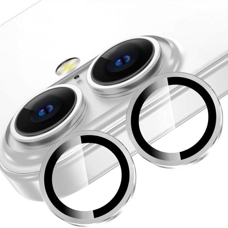 Защитное стекло Metal Classic на камеру (в упак.) для Apple iPhone 16 (6.1") / 16 Plus (6.7") Херсон - зображення 3