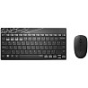 Комплект (клавіатура, мишка) Rapoo 8000M Wireless Black Харків