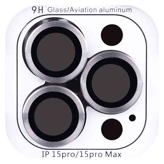 Уценка Защитное стекло Metal Classic на камеру (в упак.) для Apple iPhone 15 Pro (6.1")/15 Pro Max Херсон