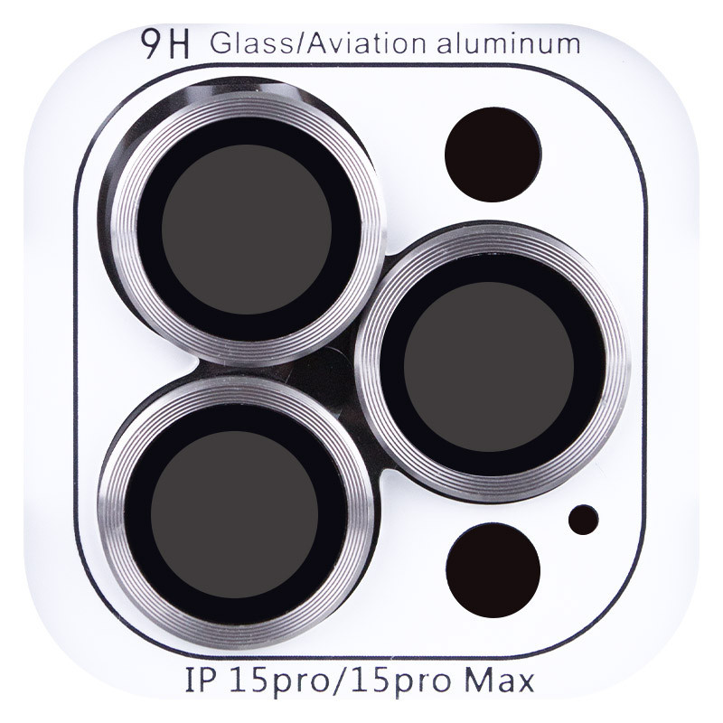 Уценка Защитное стекло Metal Classic на камеру (в упак.) для Apple iPhone 15 Pro (6.1")/15 Pro Max Херсон - изображение 3