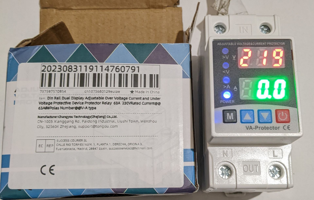 Реле граничного струму 63А. Цифрове реле граничного струму 63 Ампера. Реле напруги. Реле захисту. Косов - изображение 1