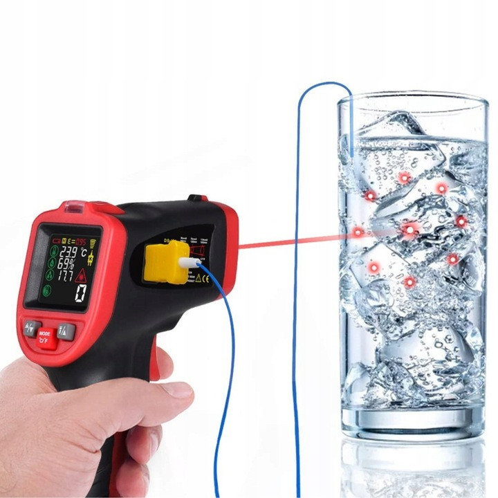 Пирометр (термогигрометр, термопара) -50-650°C WINTACT WT323C Харьков - изображение 8