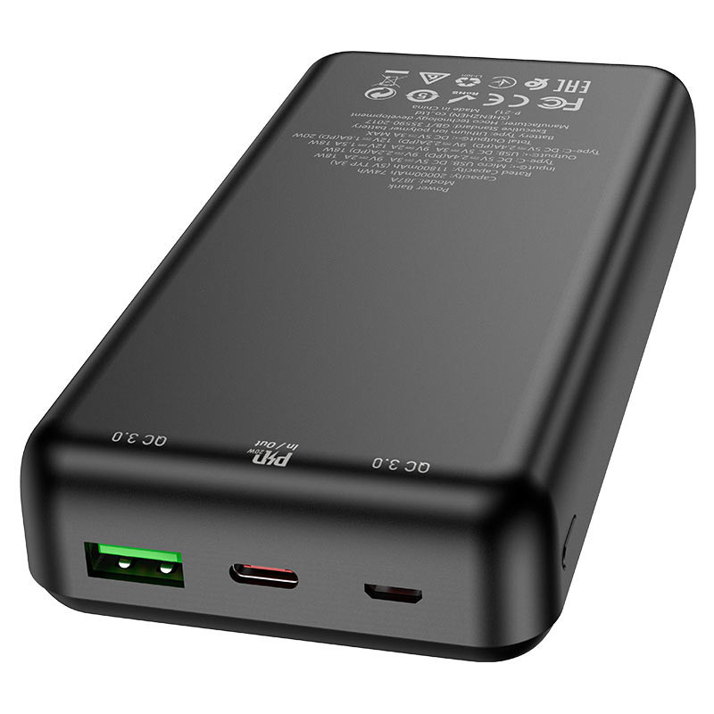 Портативное ЗУ Power Bank Hoco J87A Tacker PD20W+QC3.0 20000 mAh Херсон - зображення 3