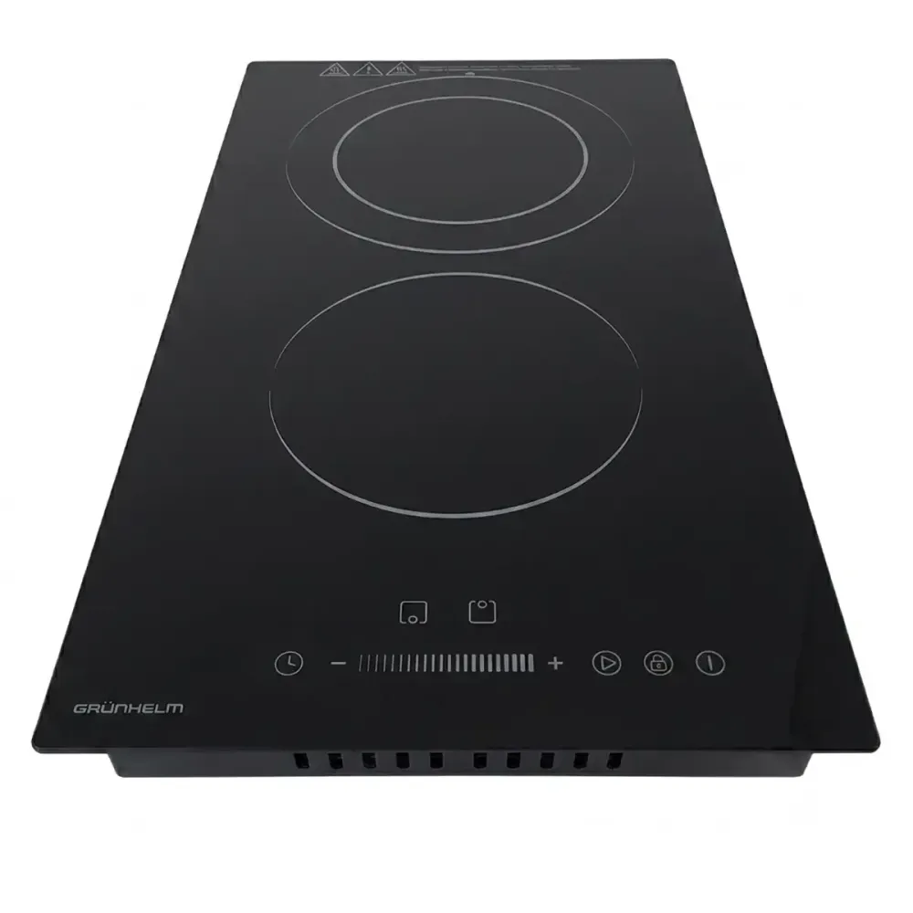 Варочная поверхность стеклокерамическая Grunhelm GD3001CB 1800Вт+1200Вт 288×520×62мм (6990001534304) Київ - зображення 11