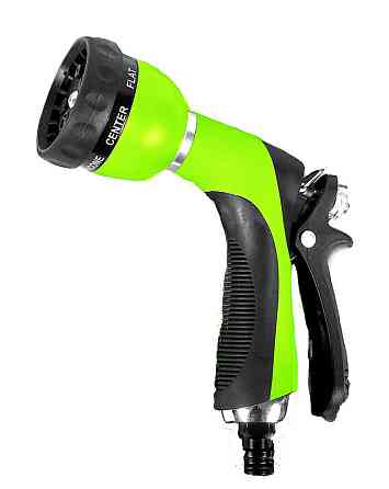 Пистолет для полива MASTERTOOL TWIN LINE ½" 7 режимов металлическое сопло TPR покрытие 92-9346 Харків
