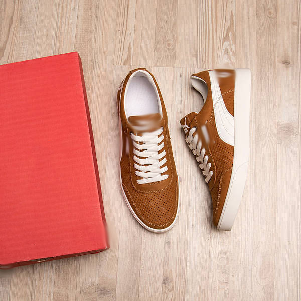 Чоловічі літні шкіряні кеди перфорація Киев - изображение 7