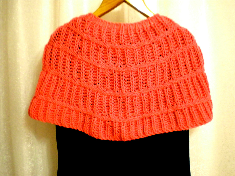 Накидка-грелка (пелерина,болеро) вязанная Самбір - зображення 6