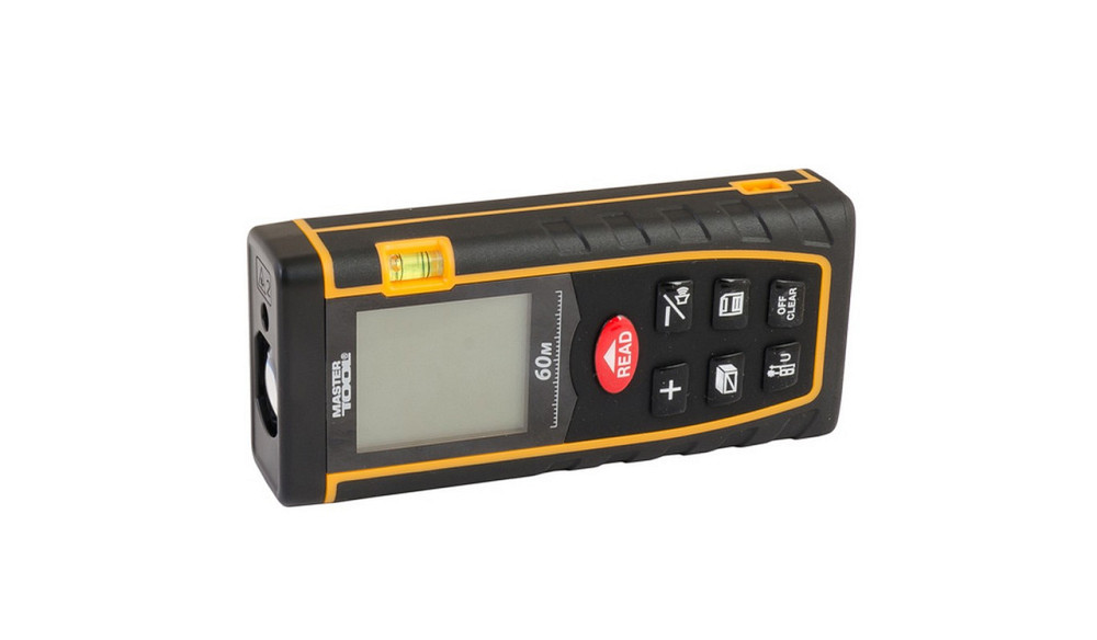 Дальномер лазерный MASTERTOOL до 60 м ±2 мм/м память 30 класс лазера I IP54 питание АААх2 чехол 30-0 Харьков - изображение 1