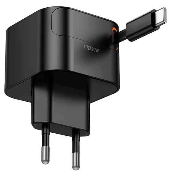 СЗУ Hoco C153A Changer With Retractable Cable Type-C PD20W Херсон