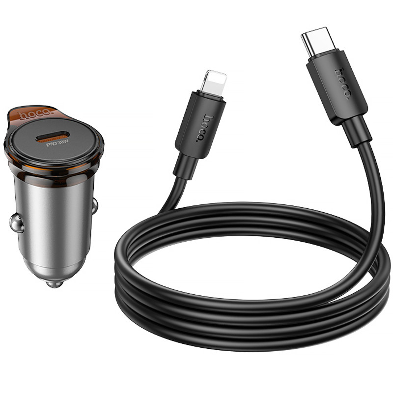 АЗУ Hoco NZ16 Rigorous PD30W (1USB-C) + кабель Type-C to Lightning Херсон - зображення 7