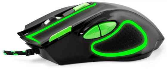 Мышь компьютерная проводная Esperanza MX401 Hawk Black-Green EGM401KG зеленая Киев
