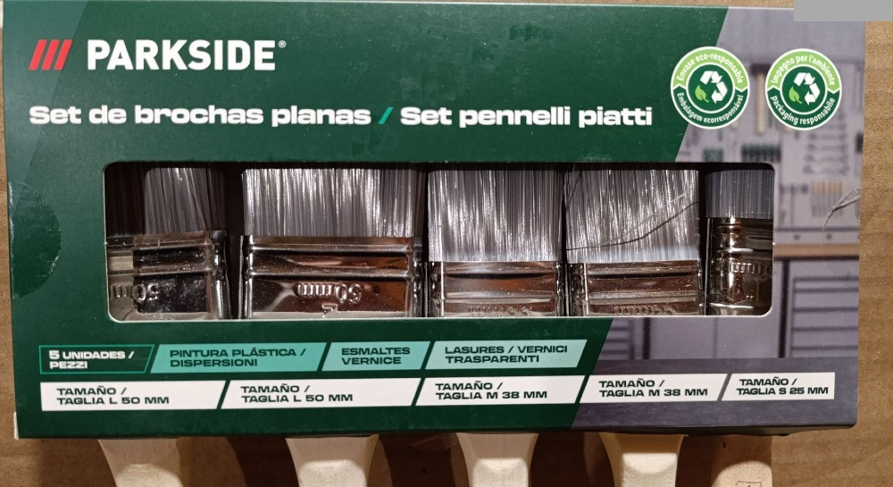 Набір 5 шт малярні пензлі Parkside Косів - зображення 3