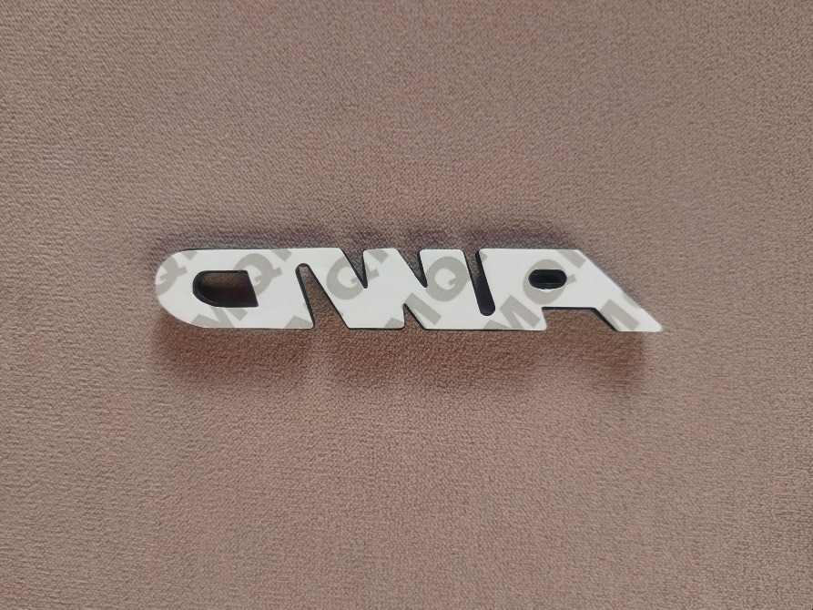 Наклейка на авто AWD Металлическая чёрная не ржавеет Киев - изображение 7