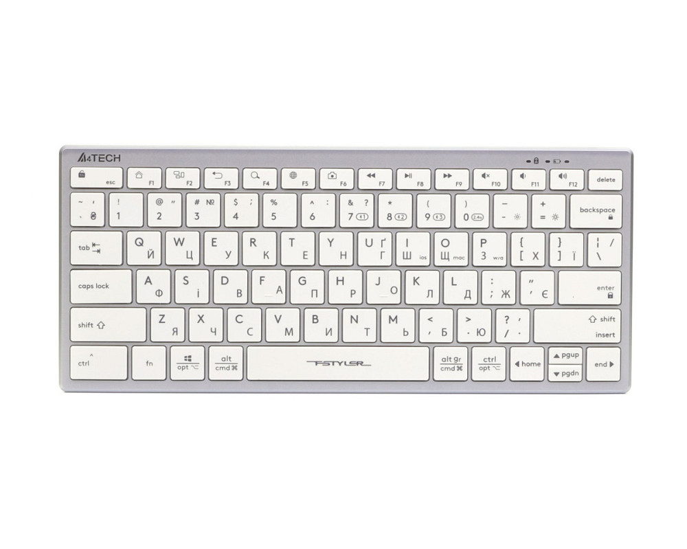 Клавиатура беспроводная A4Tech Fstyler FBX51C(White) белая Київ - зображення 1