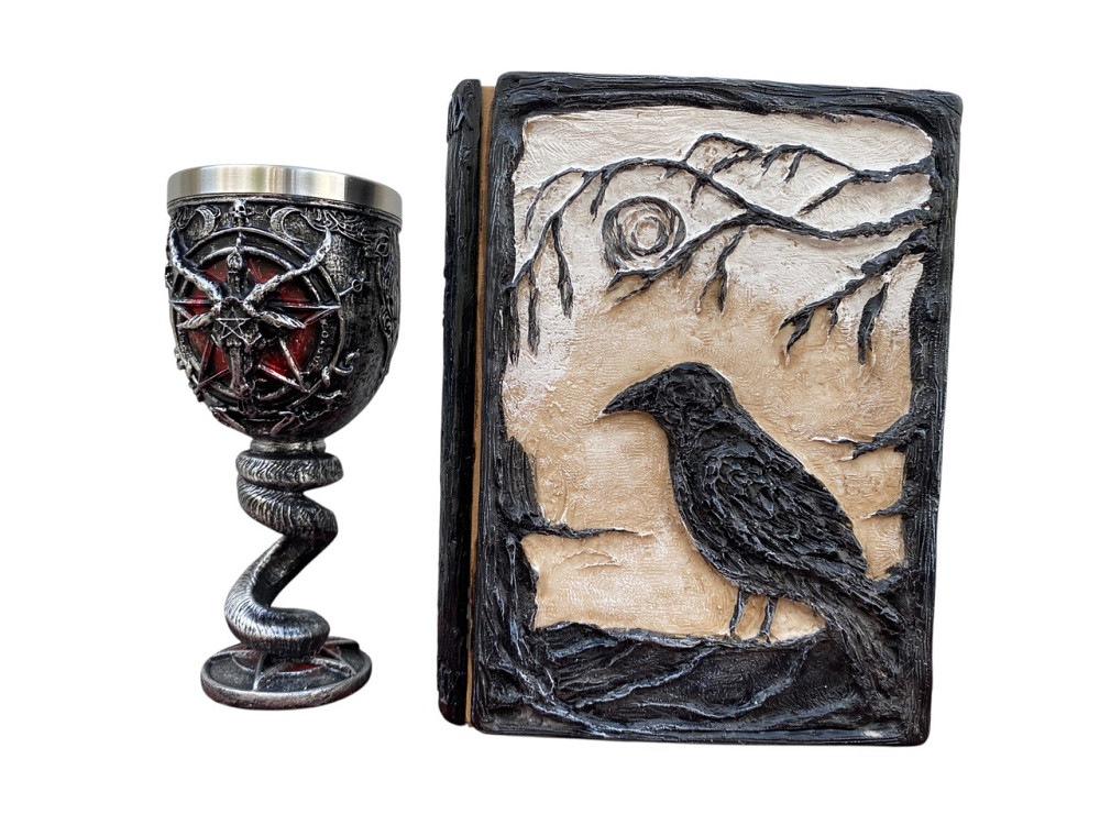 Подарочный набор Бокал 3 Бафомет и Блокнот 3 «Тень Ворона» Київ - зображення 1