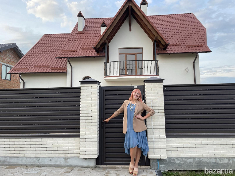 Стильний металевий паркан - огорожа Жалюзі від виробника Наша Хата Рівне - зображення 4