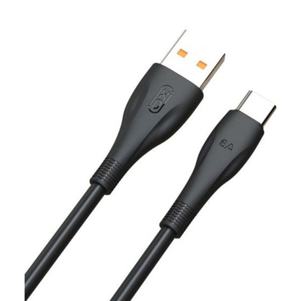 Кабель XO NB185 USB to Type-C 6A 1m Black (Код товару:40926) Харьков - изображение 1