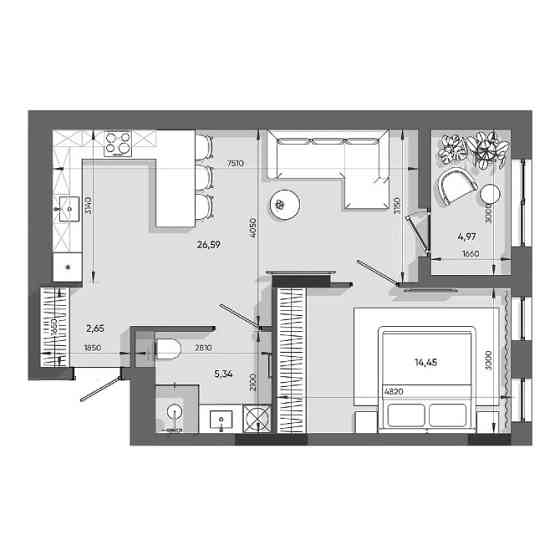 продам однокомнатную, Орлан Львів