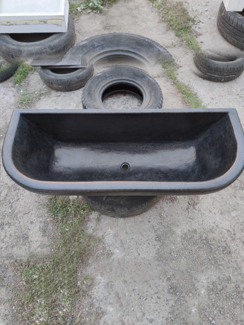 Умивальник з бетону полуванна в античному стилі для ресторану кафе або готелю лофт Львів - зображення 4