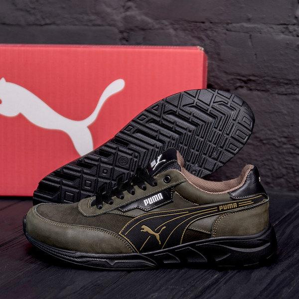 Мужские кожаные кроссовки  Pm Anzarun Green Київ - зображення 5