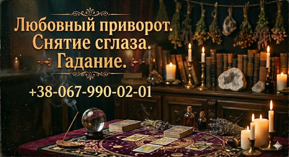 Помощь экстрасенса в Виннице. Гадание, любовная магия, снятие порчи и сглаза. Вінниця - зображення 1