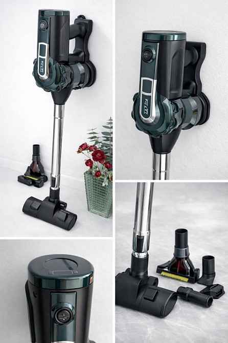 Пылесос ручной портативный с турбо щеткой Zepline ZP-00348-Green 2600 Вт зеленый Киев - изображение 9