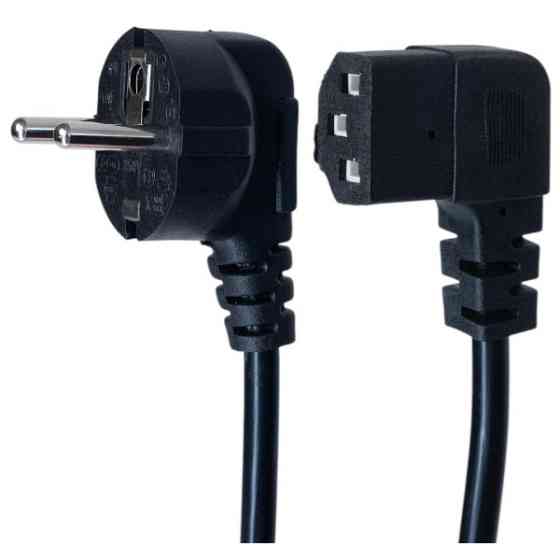 Кабель живлення ArmorStandart CEE 7/7 - С13 кутовий 1.8м black (ARM73124) (Код товару:42293) Харків