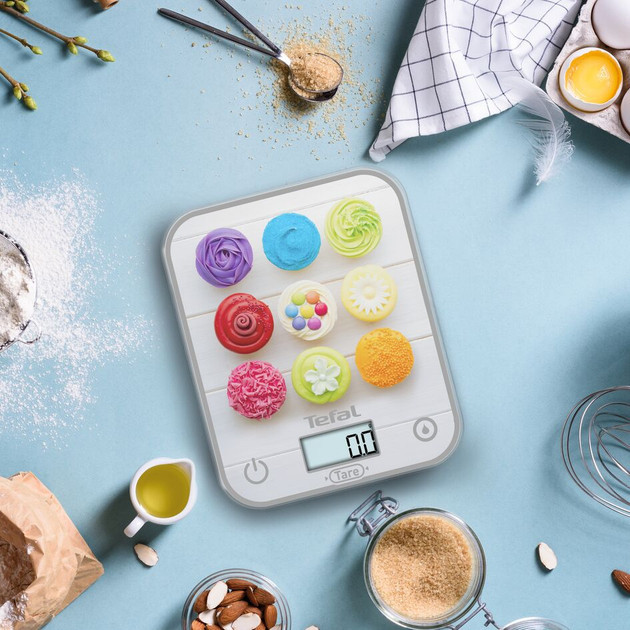 Весы кухонные Tefal Optiss Cake Pops BC50D4V0 5 кг серебристые Київ - зображення 7