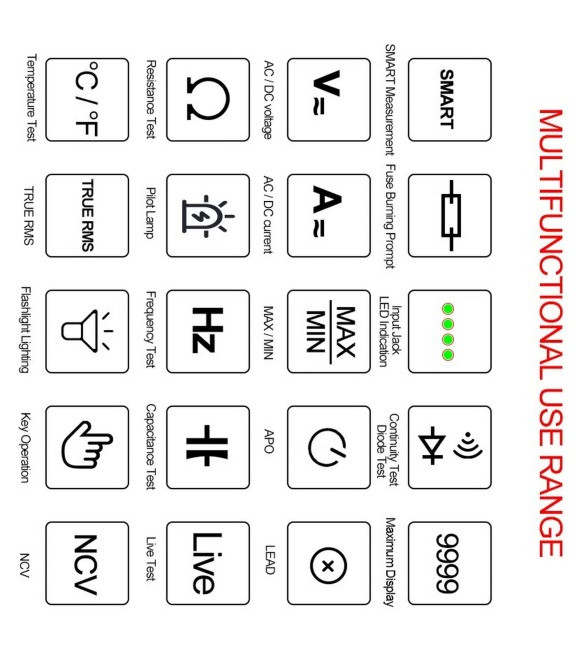 Цифровий мультиметр gvda gd128, truerms, 1000в, ac/dc вольтметр, амперметр, gd 128, кольоровий рк Кривой Рог - изображение 4