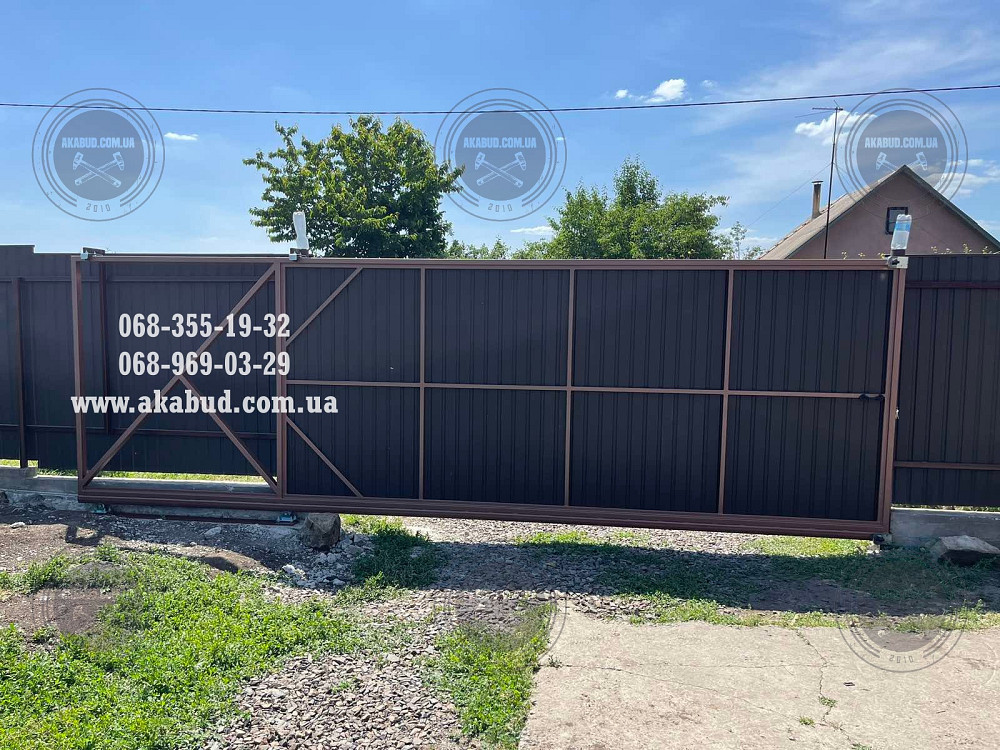 Розпашні ворота, відкатні ворота, навіс, альтанка, паркан, перила Кривой Рог - изображение 1