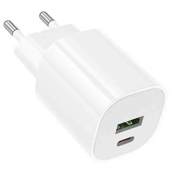 СЗУ Borofone BA104A Pudding PD20W+QC3.0 (1USB-A/1C) Херсон