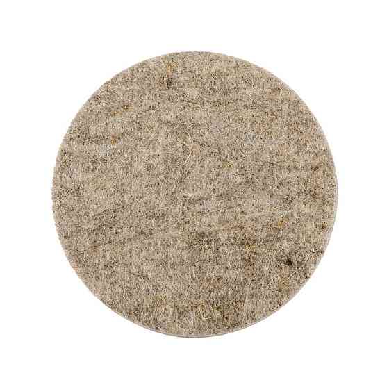 Круг полировочный MASTERTOOL на липучке из натурального войлока жесткий влагостойкий 6 мм Ø 100 мм н Харків