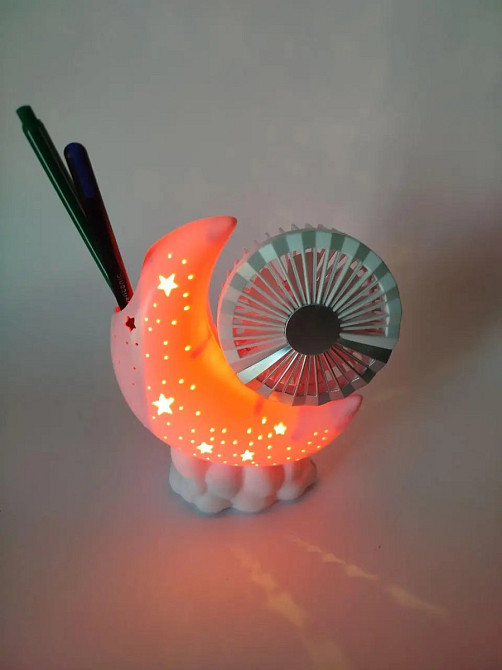 Вентилятор настольный с подсветкой Atlanfa Fan Moon Fan HQ 66-21 2 Вт Киев - изображение 2