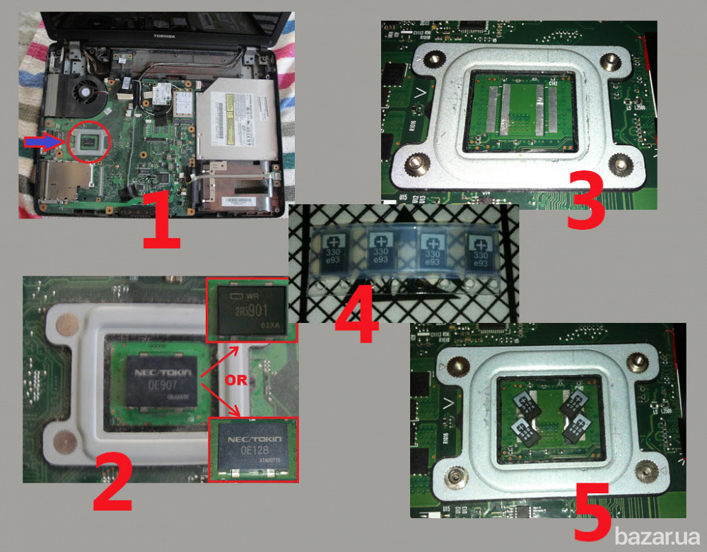 Полимерный танталовый конденсатор 330uF 2,5v замена NEC TOKIN Одеса - зображення 3